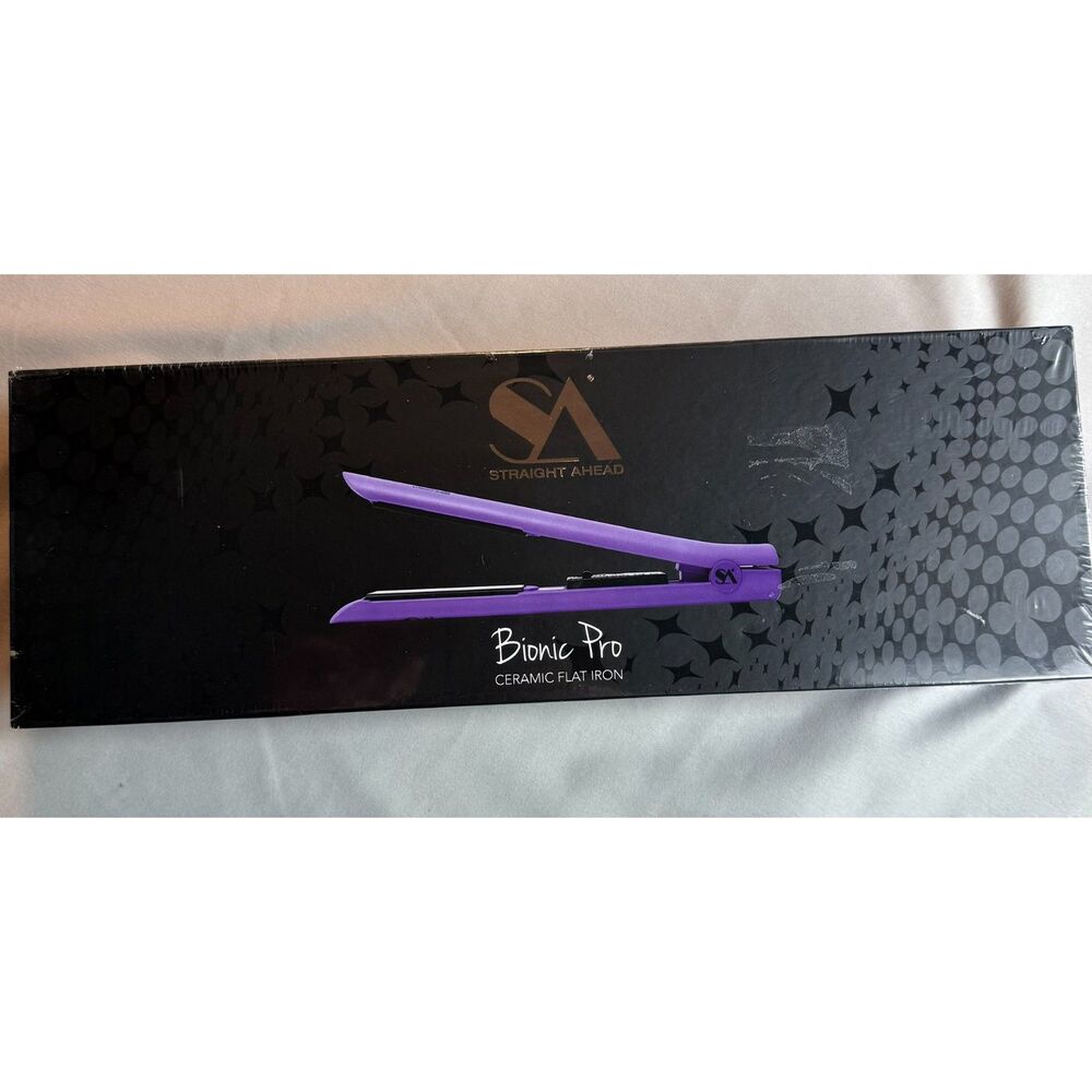 SA Straight Ahead Bionic Pro Ceramic Flat Iron NEW